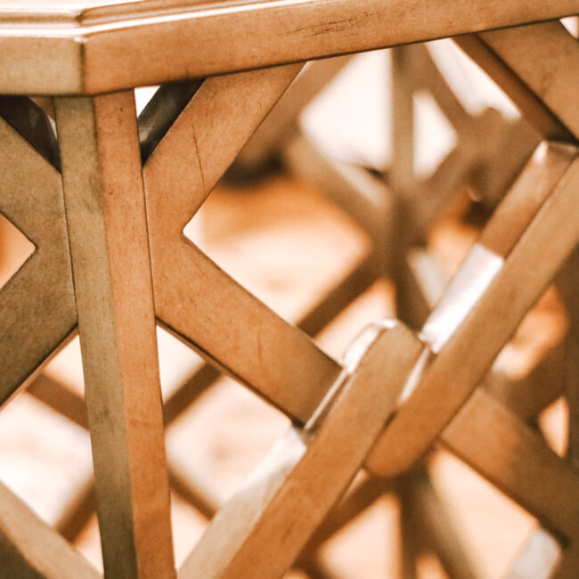 side table detail