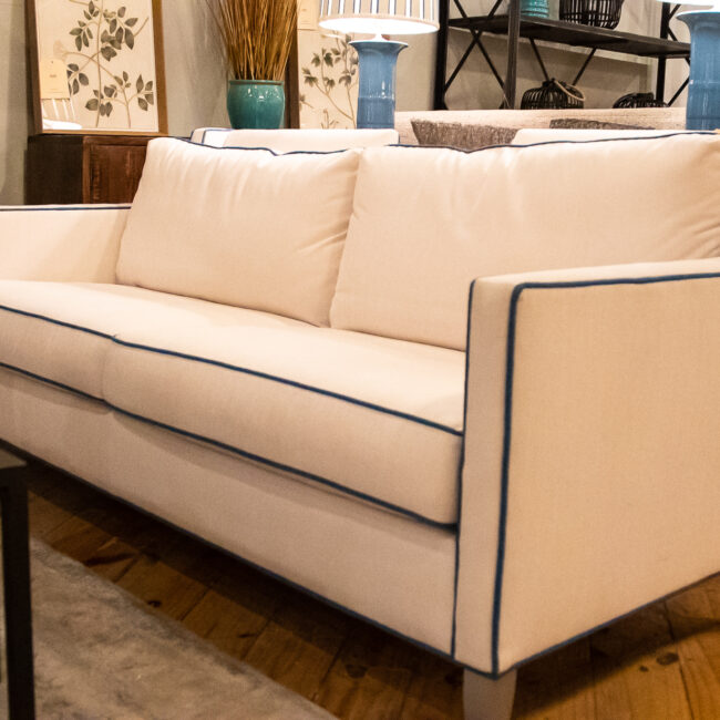 modern white couch